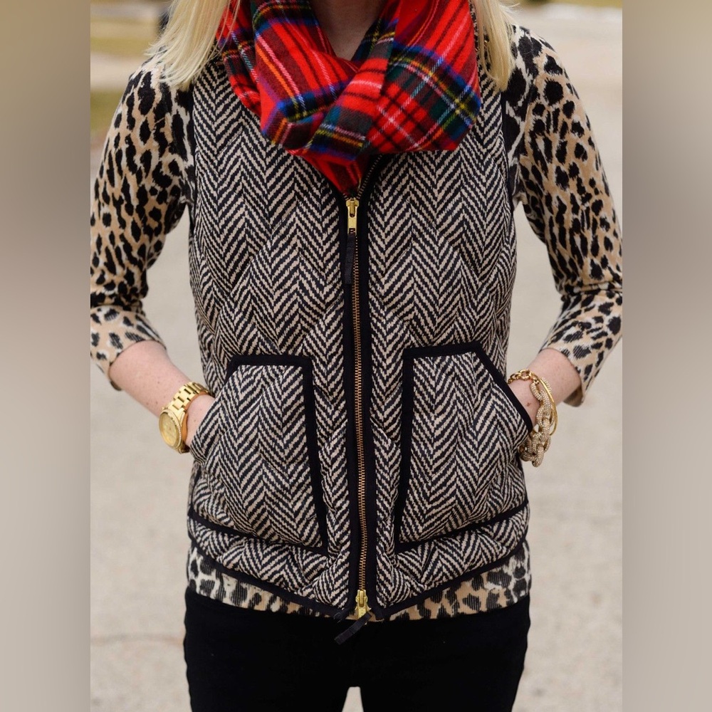 J. Crew herringbone vest